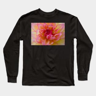 Dahlia Flower Closeup Long Sleeve T-Shirt